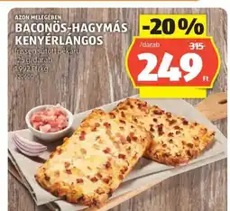 ALDI Baconös-Hagymás Kenyérlángos ajánlat