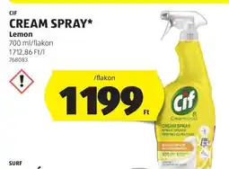 ALDI CIF CREAM SPRAY Lemon ajánlat