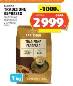 ALDI BARISSIMO TRADIZIONE ESPRESSO ajánlat