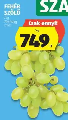 ALDI Fehér szőlő ajánlat