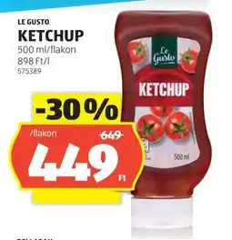 ALDI Le Gusto Ketchup ajánlat