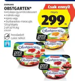 ALDI Ehrmann Obstgarten ajánlat