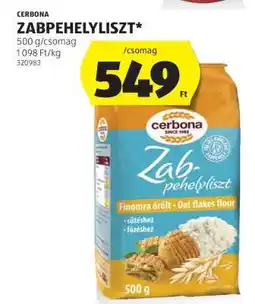ALDI CERBONA ZABPEHELYLISZT ajánlat