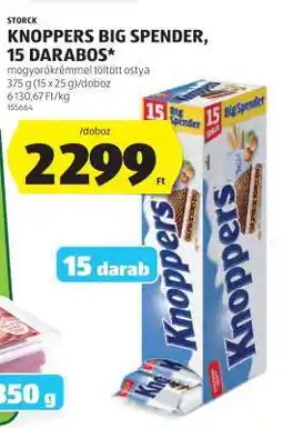 ALDI Knoppers Big Spender, 15 darabos ajánlat