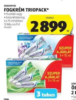 ALDI Sensodyne Fogkrém Triopack ajánlat