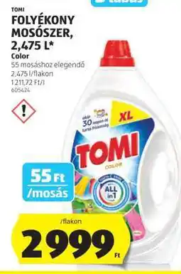 ALDI TOMI FOLYÉKONY MOSÓSZER, 2,475 L ajánlat
