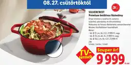 Lidl Silvercrest premium öntöttvas főzőedény ajánlat