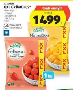 ALDI ALL SEASONS XXL GYÜMÖLCS ajánlat