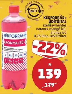 PENNY Kékforrás+ üdítőital ajánlat