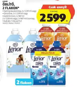 ALDI Lenor Öblítő, 2 flakon ajánlat