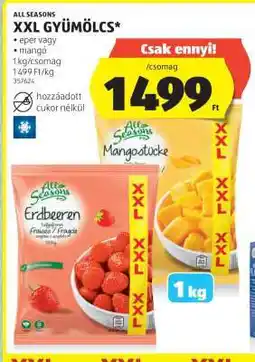 ALDI ALL SEASONS XXL GYÜMÖLCS ajánlat