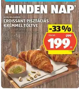 ALDI Croissant pisztáciás krémmel töltve ajánlat