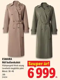 Lidl Esmara női ballonkabát ajánlat