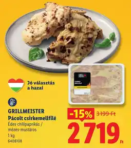 Lidl Grillmeister pácolt csirkemellfilé ajánlat