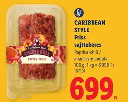 Lidl Caribbean style sajttekercs ajánlat