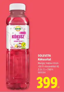 Lidl Solevita kókuszital ajánlat