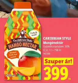 Lidl Caribbean Style mangónektár ajánlat