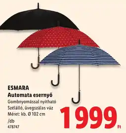 Lidl Esmara automata esernyő ajánlat