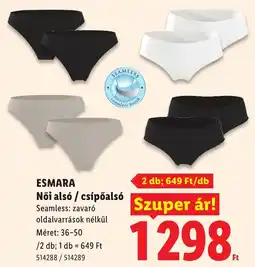 Lidl Esmara női alsó / csípőalsó ajánlat