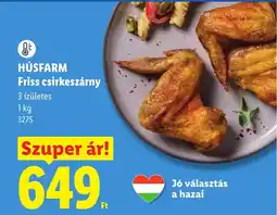 Lidl Húsfarm friss csirkeszárny ajánlat