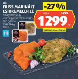 ALDI Friss marinált csirkemellfilé ajánlat