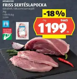 ALDI Húsmester friss sertéslapocka ajánlat