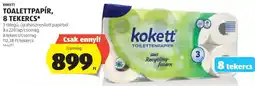 ALDI Kokett toilettpapír, 8 tekercs ajánlat