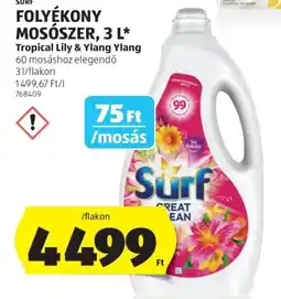 ALDI Folyékony mosószer ajánlat