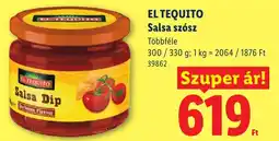 Lidl El tequito salsa szósz ajánlat