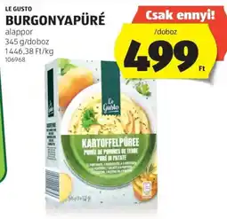 ALDI Le Gusto burgonyapüré ajánlat