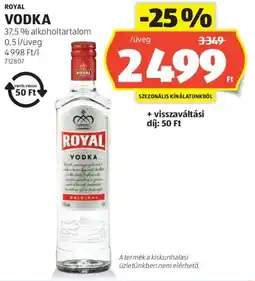 ALDI Royal vodka ajánlat