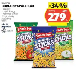ALDI Snack Fun burgonyapálcikák ajánlat