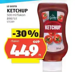 ALDI Le Gusto ketchup ajánlat