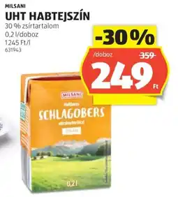 ALDI Milsani uht habtejszin ajánlat