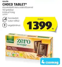 ALDI Gullón choco tablet ajánlat