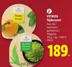 Lidl Vitasia tejdesszert ajánlat