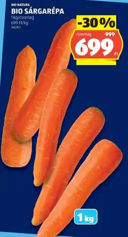 ALDI Bio sárgarépa ajánlat