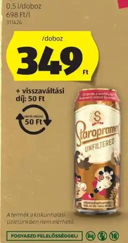 ALDI Staropramen ajánlat