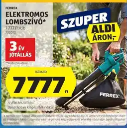 ALDI Ferrex elektromos lombszívó ajánlat