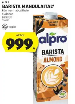 ALDI Alpro barista mandulailat ajánlat