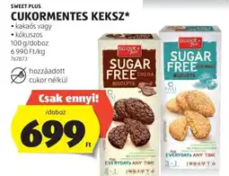 ALDI Sweet Plus cukormentes keksz ajánlat