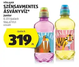 ALDI Vöslauer szénsavmentes ásványvíz ajánlat