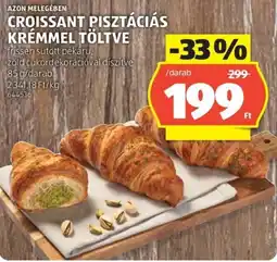 ALDI Croissant pisztáciás krémmel töltve ajánlat