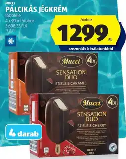 ALDI Mucci pálcikás jégkrém ajánlat