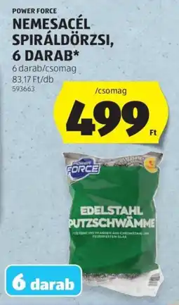 ALDI Power Force nemesacél spiráldörzsi ajánlat
