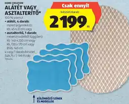 ALDI Home Creation alátét vagy asztalterítő ajánlat