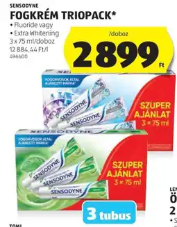 ALDI Sensodyne fogkrém triopack ajánlat