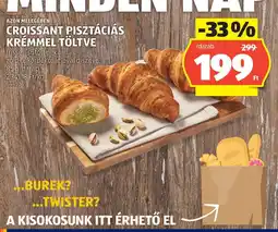 ALDI Croissant pisztáciás krémmel töltve ajánlat