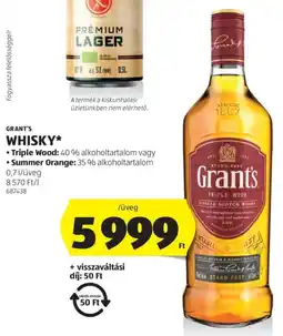 ALDI Grant's whisky ajánlat