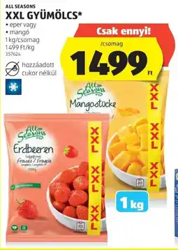 ALDI All Seasons gyümölcs ajánlat